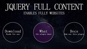 jQuery全屏内容插件